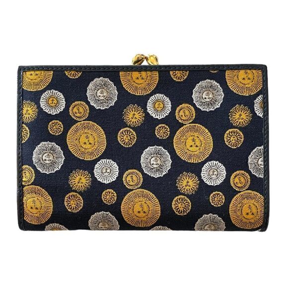 GUCCI Vintage 1980’s Sunshine Print Wallet with KissLock/French Purse - Picture 6 of 16